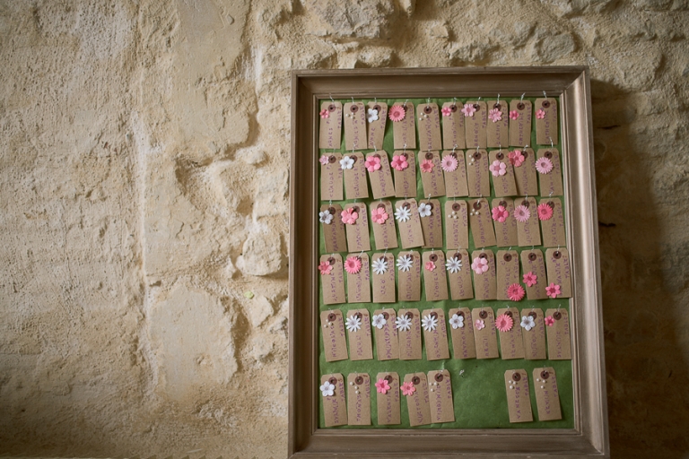 La décoration de la salle pour le mariage