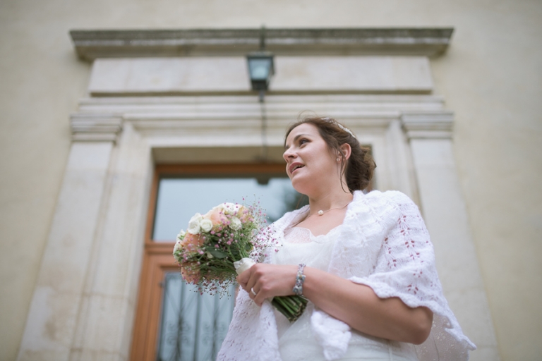 Le lancé du bouquet de la mariée